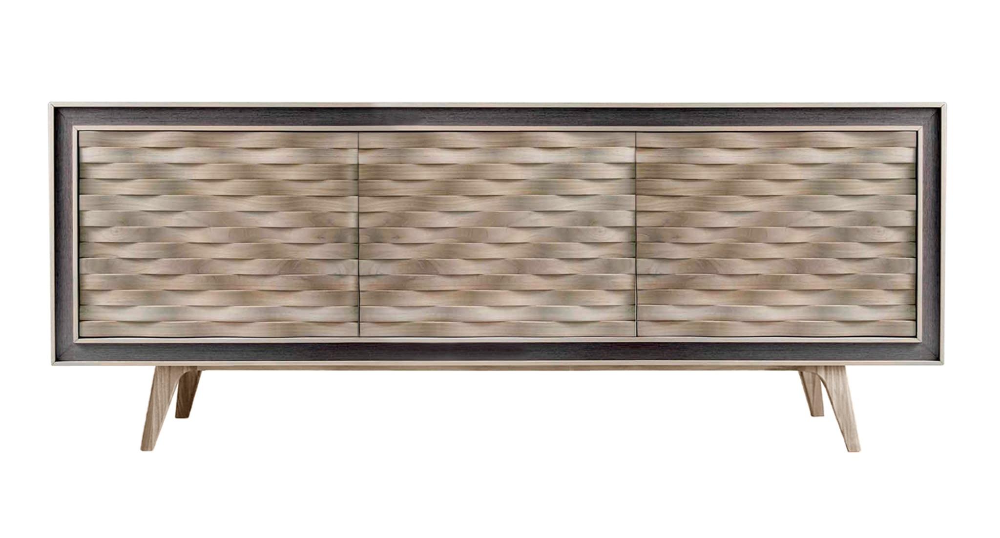 Credenza Grigia Quadra | Configurazione: 2-Doors