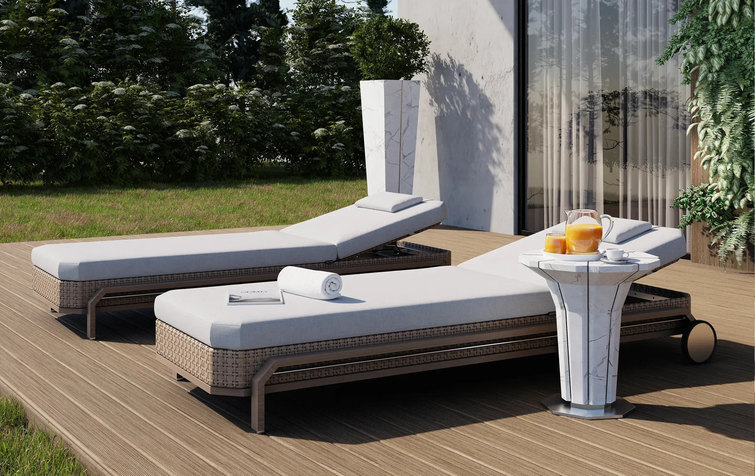 Lettino Prendisole Heritage Wood - 7