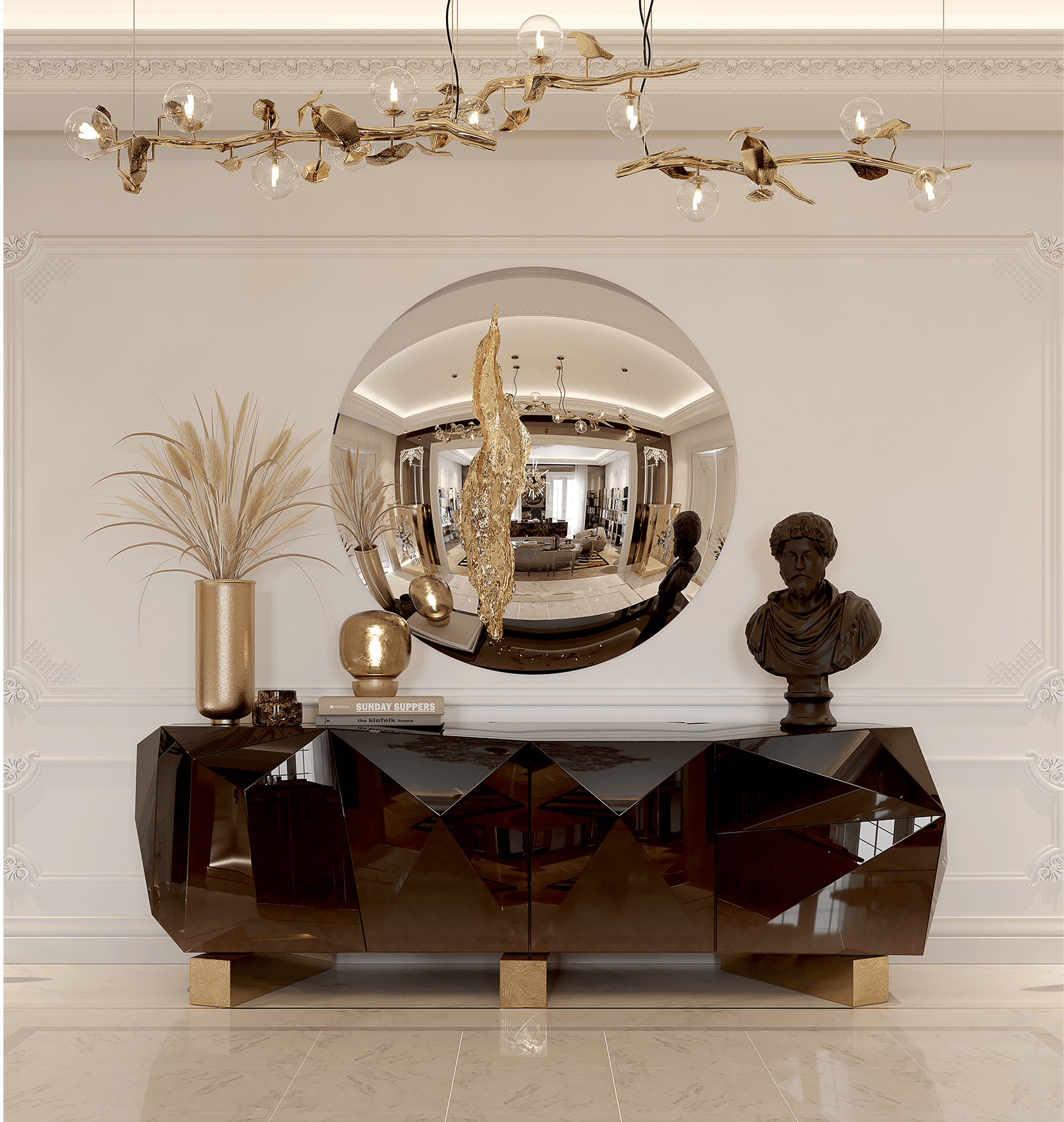 Credenza XL Cioccolato Prism