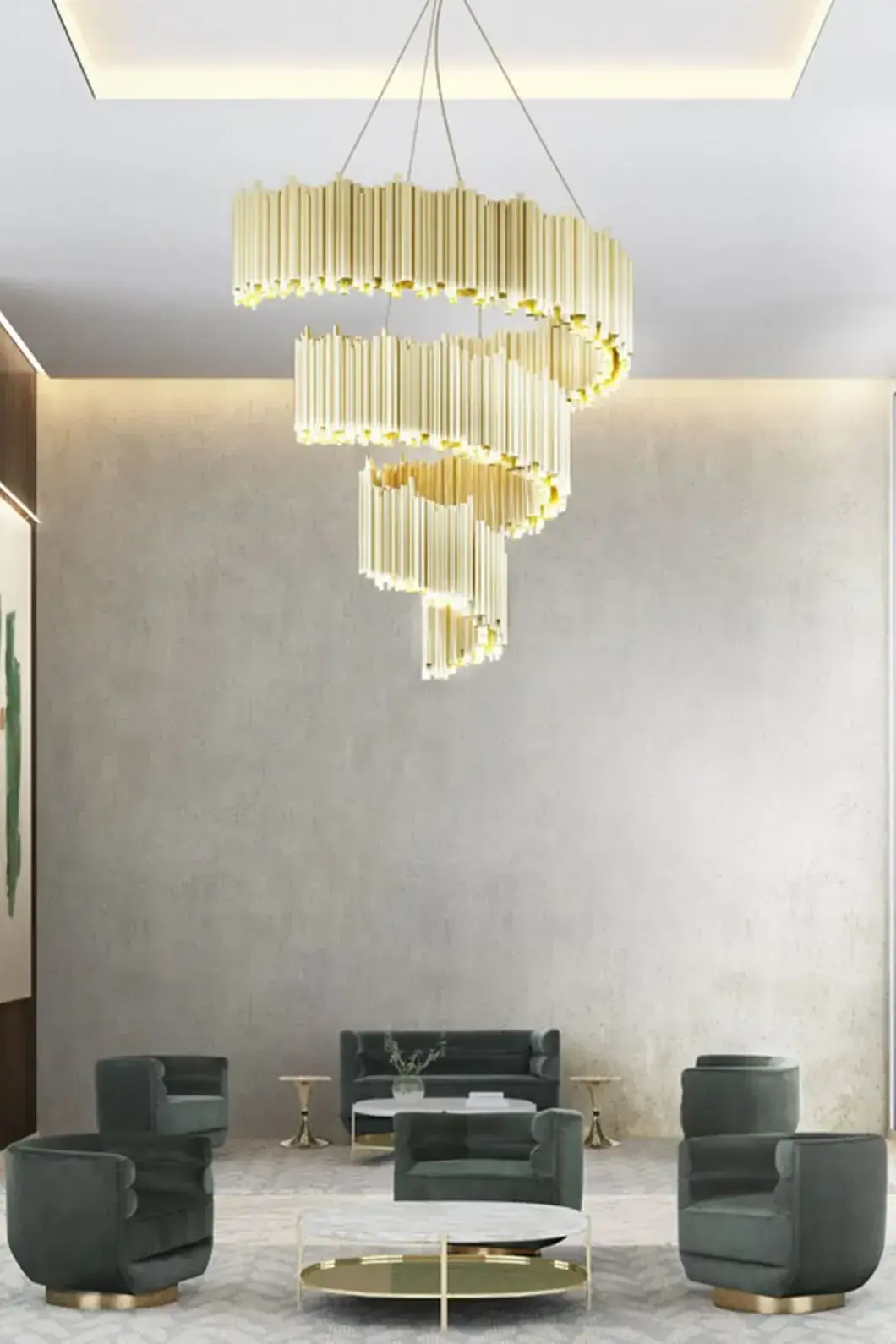 Lampadario Harmony Spiral
