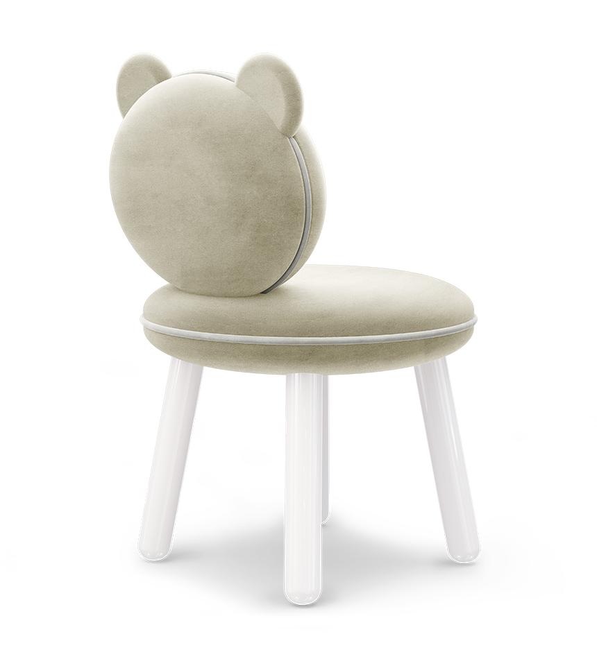 Sedia Per Bambini Fluffy Bear Cream