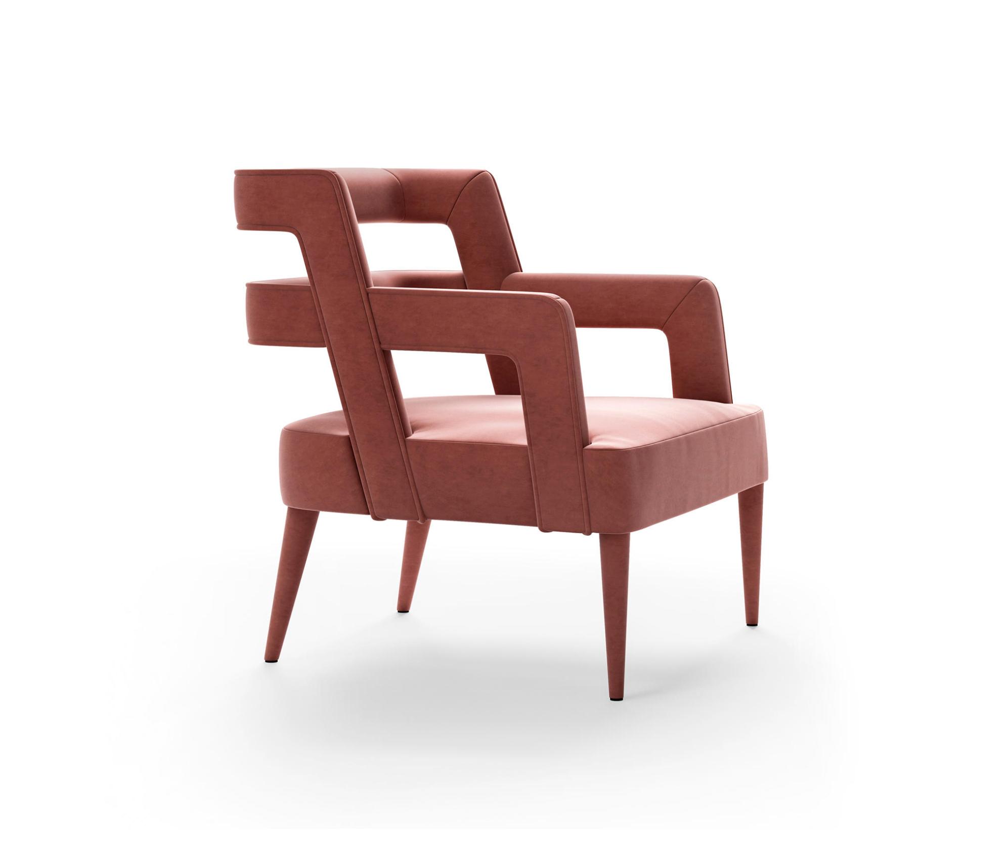 Poltrona Rosa Imbottita