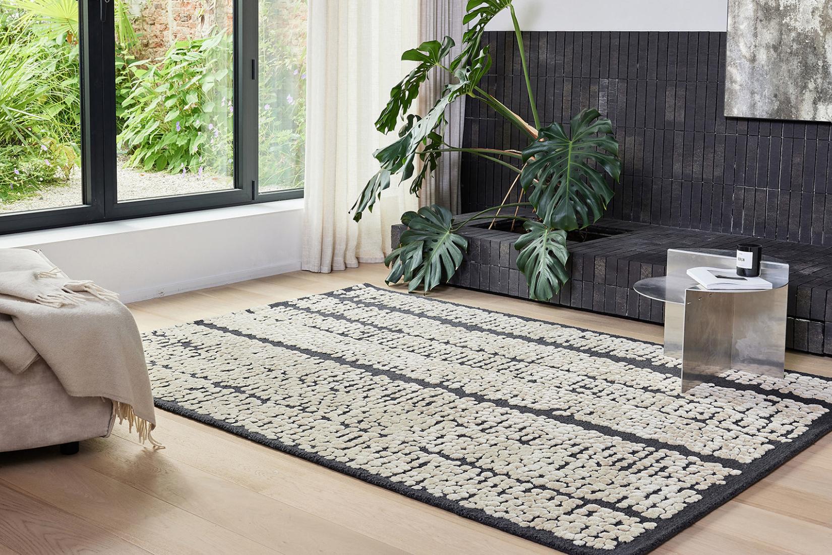 Tappeto Pad Linen Nero