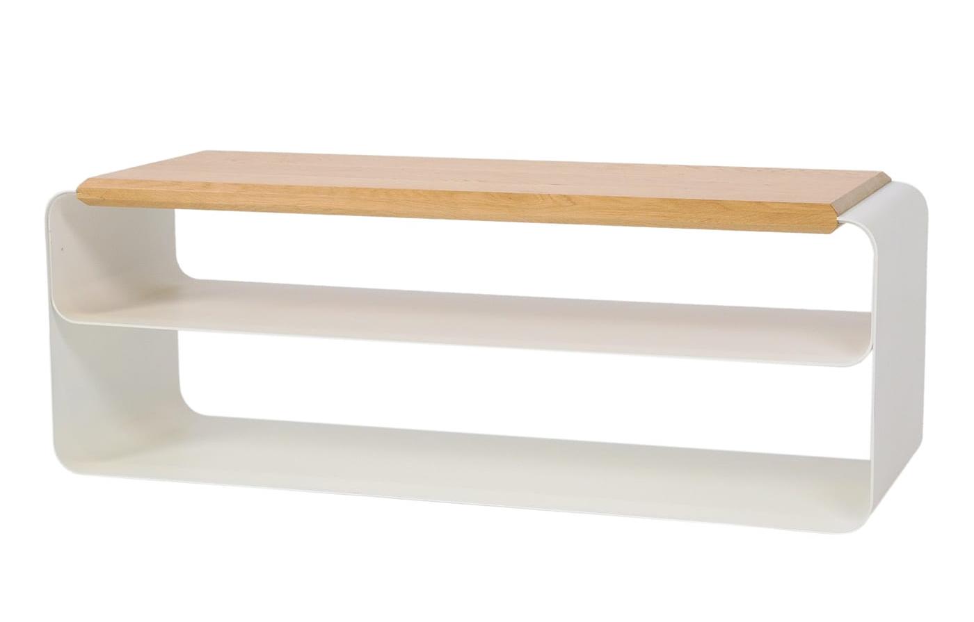 Panca Contemporanea in Legno e Metallo (Var. 2)