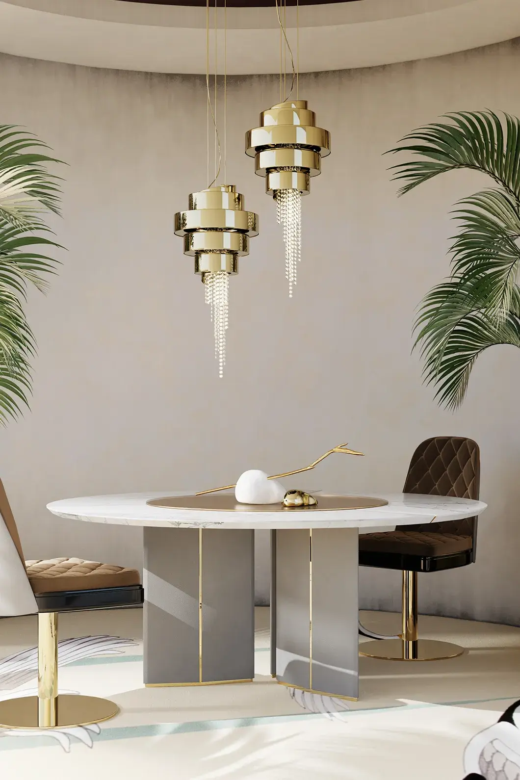 Lampada a Sospensione Art Deco
