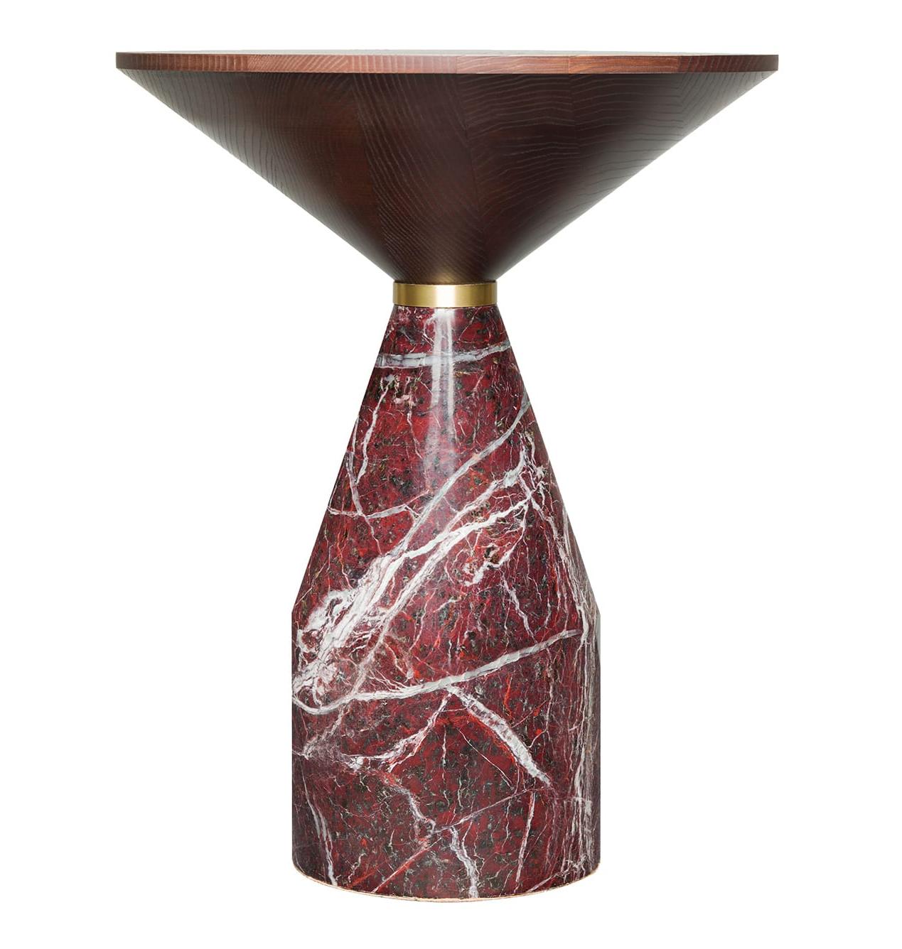 Tavolino Cino in Marmo Rosso