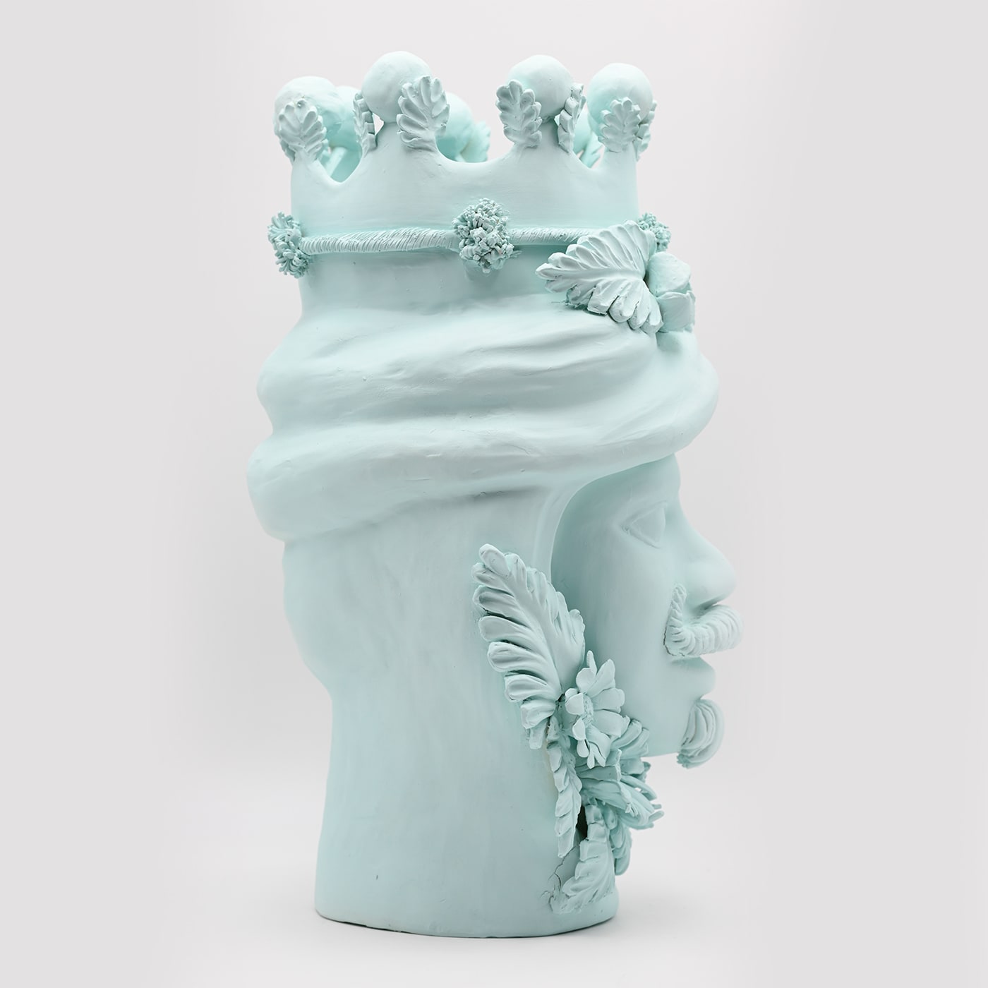 Testa di Moro Azzurra Scultura