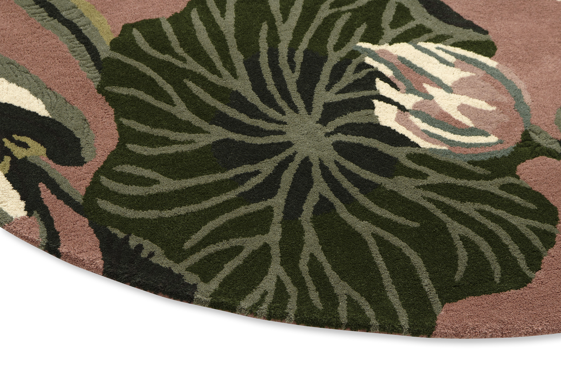 Tappeto Rotondo Waterlily Dusty Rose
