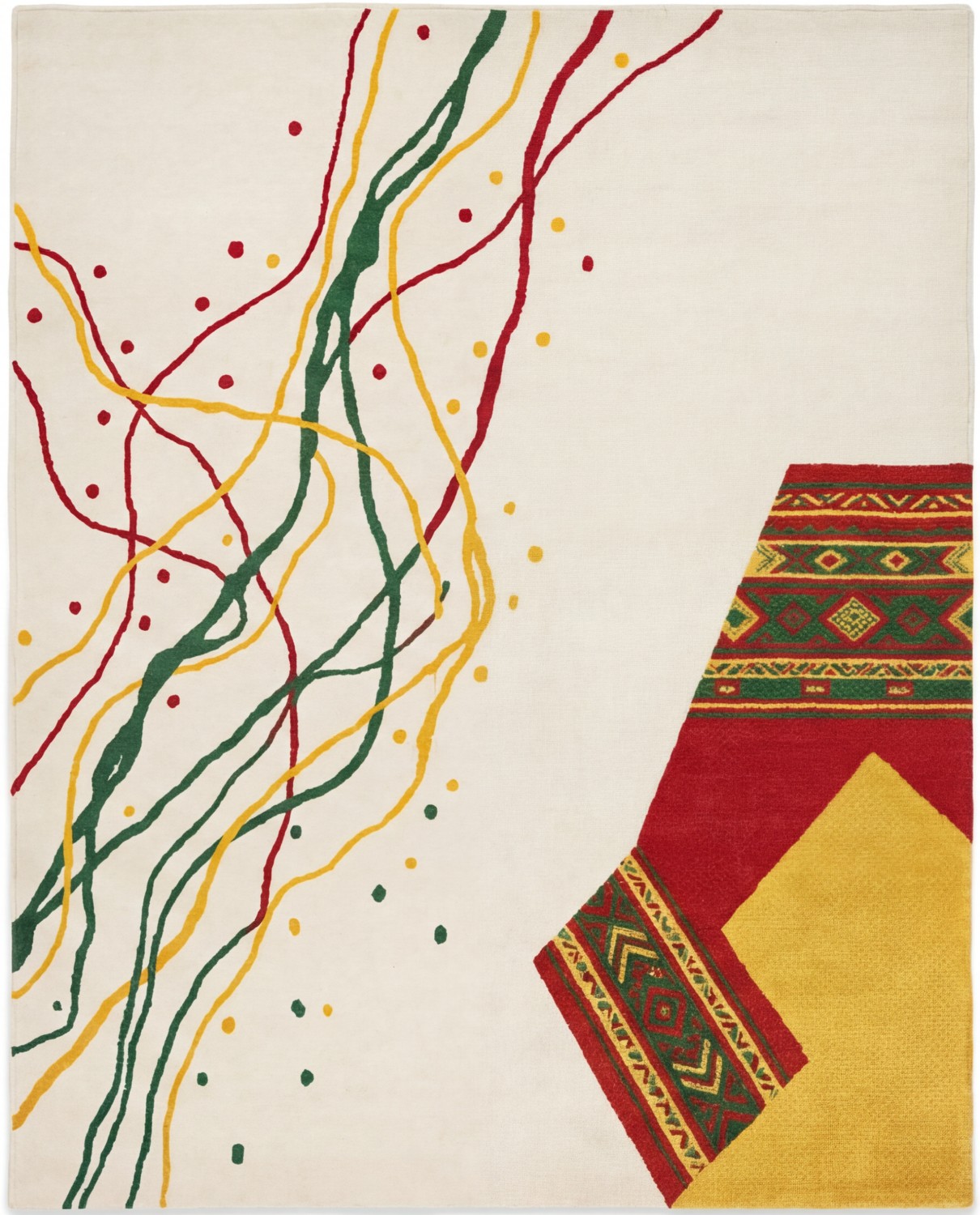 Tappeto Calligraphic Paths Color