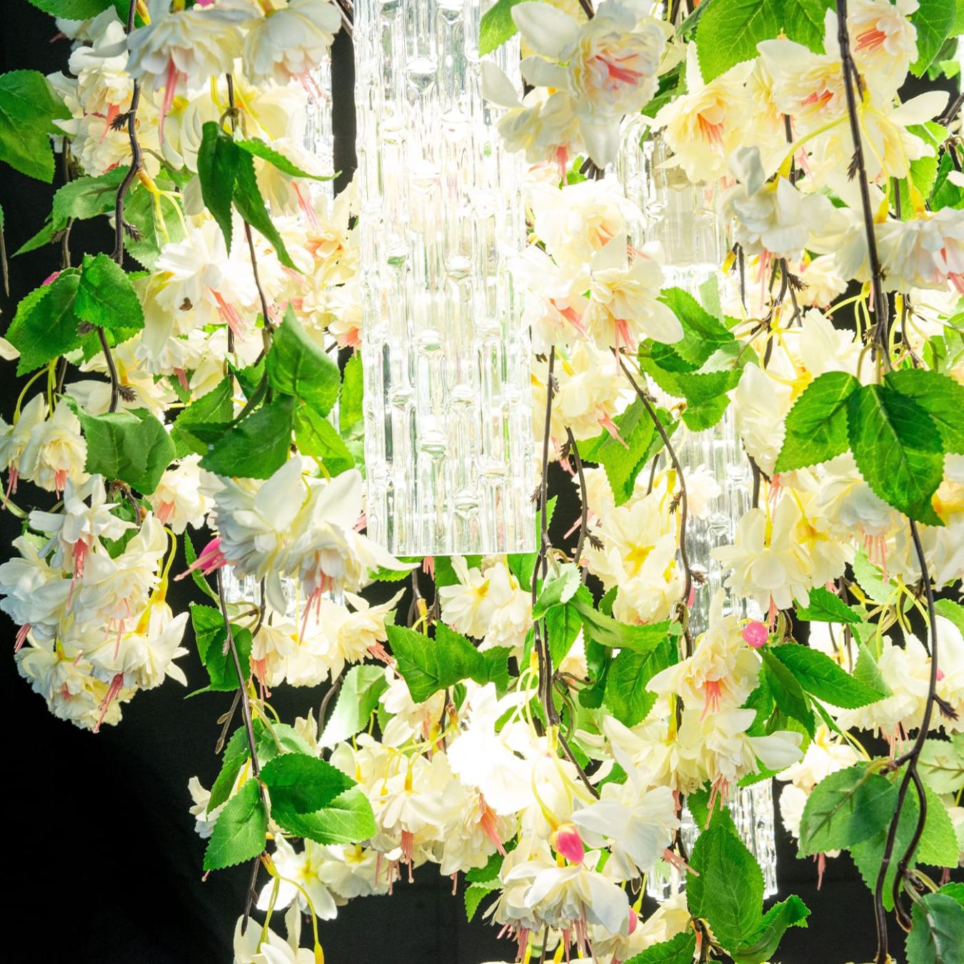Lampadario Grande White Cascade