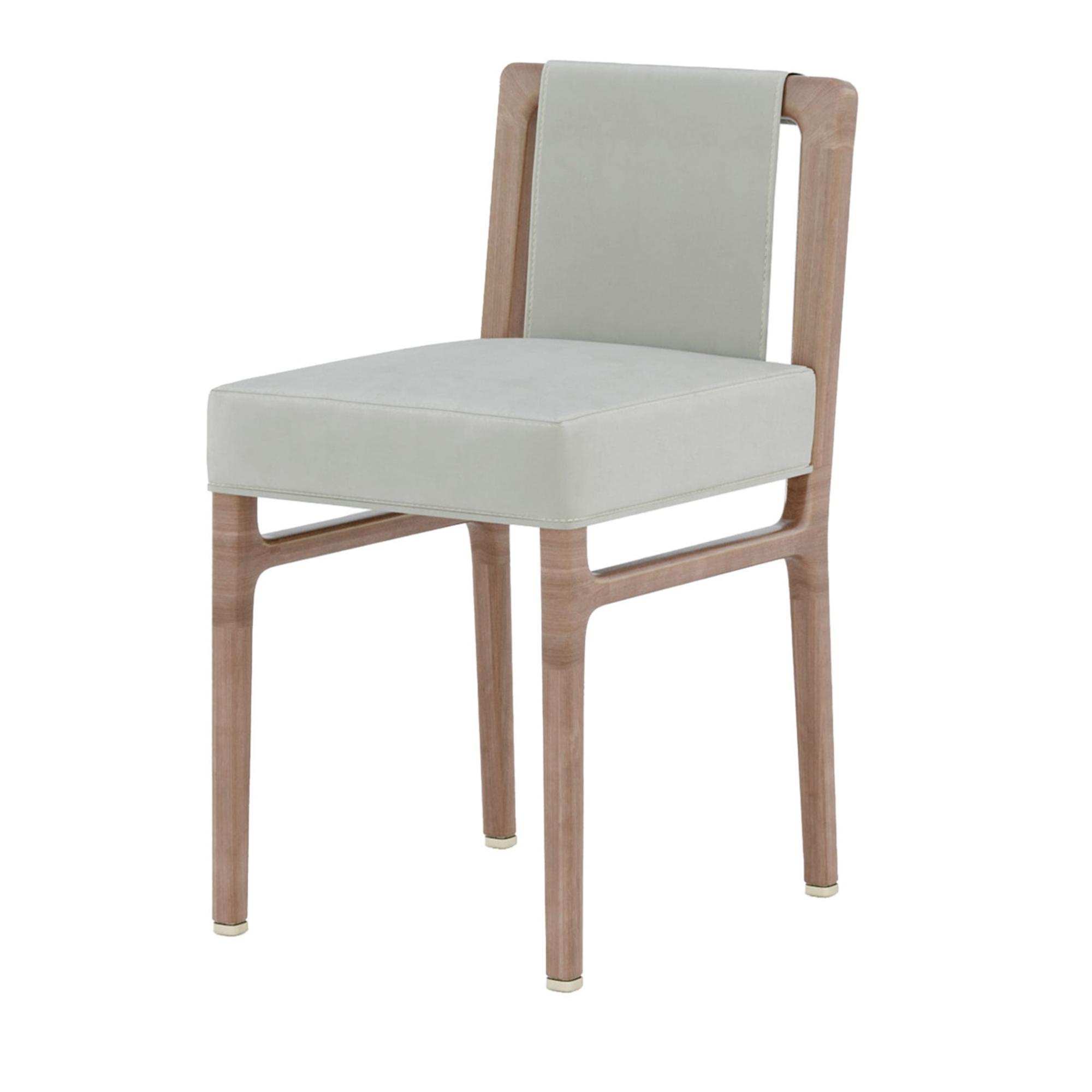 Sedia Artigianale Italiana Amerigo | Configurazione: Senza braccioli | Rivestimento: Pelle