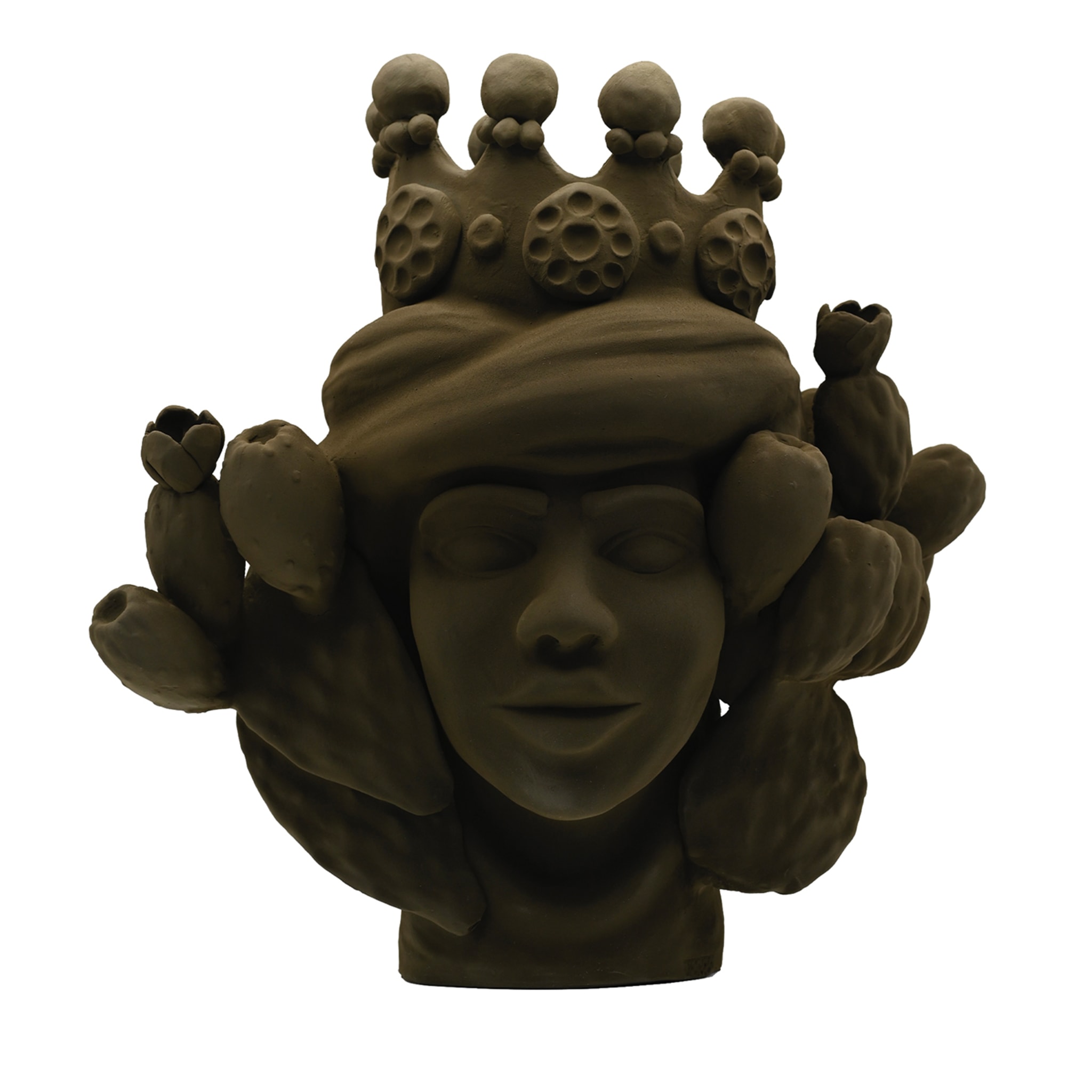 Testa di Moro Marrone Scultura