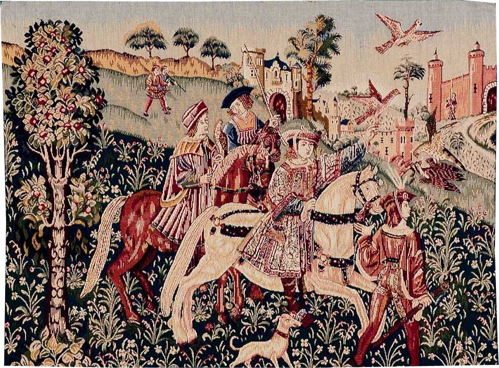 Arazzo Ritorno dalla Caccia senza Bordo | Misura: 75 x 100 cm