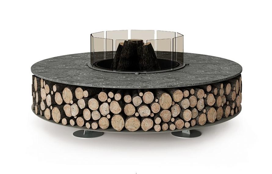 Braciere Zero in Ceramica Nero