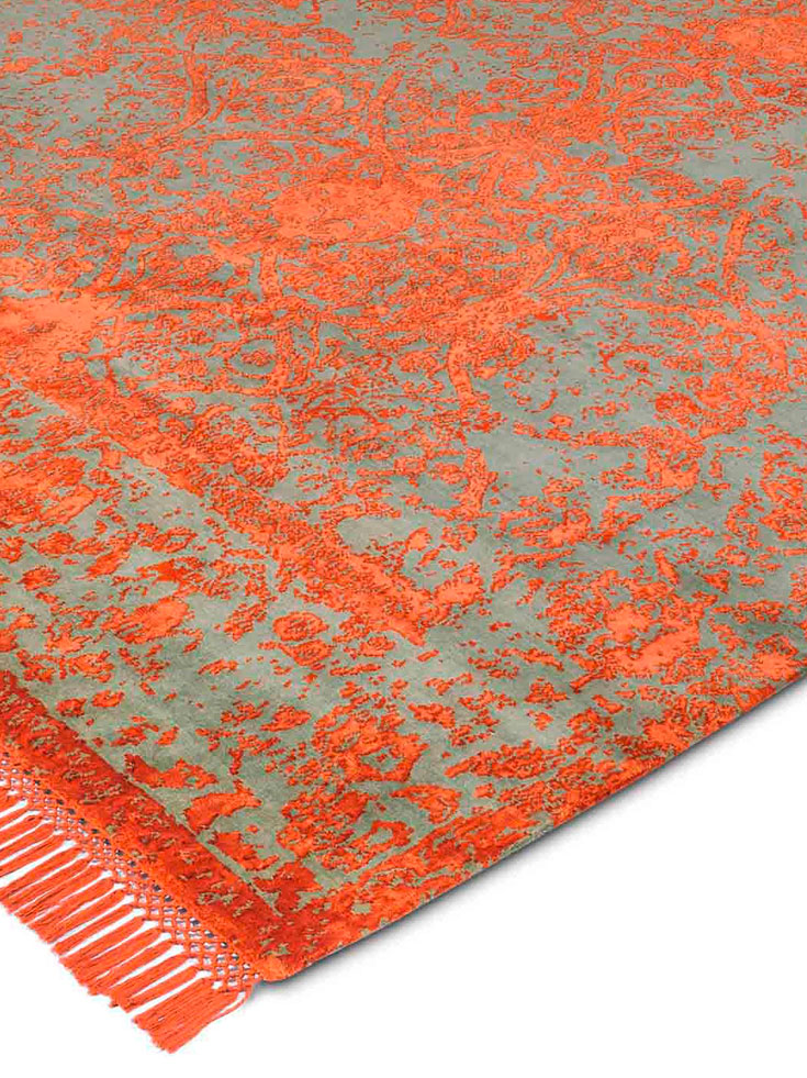 Tappeto Lusso Ruggine Rossa