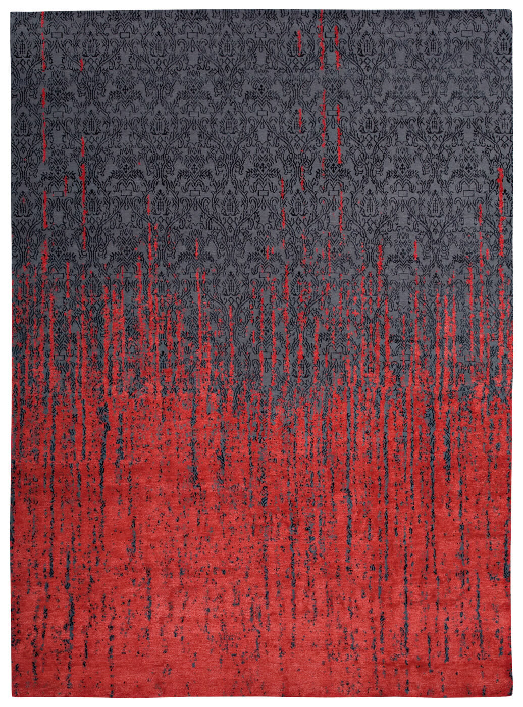 Tappeto Roma Vendetta Grigio Rosso