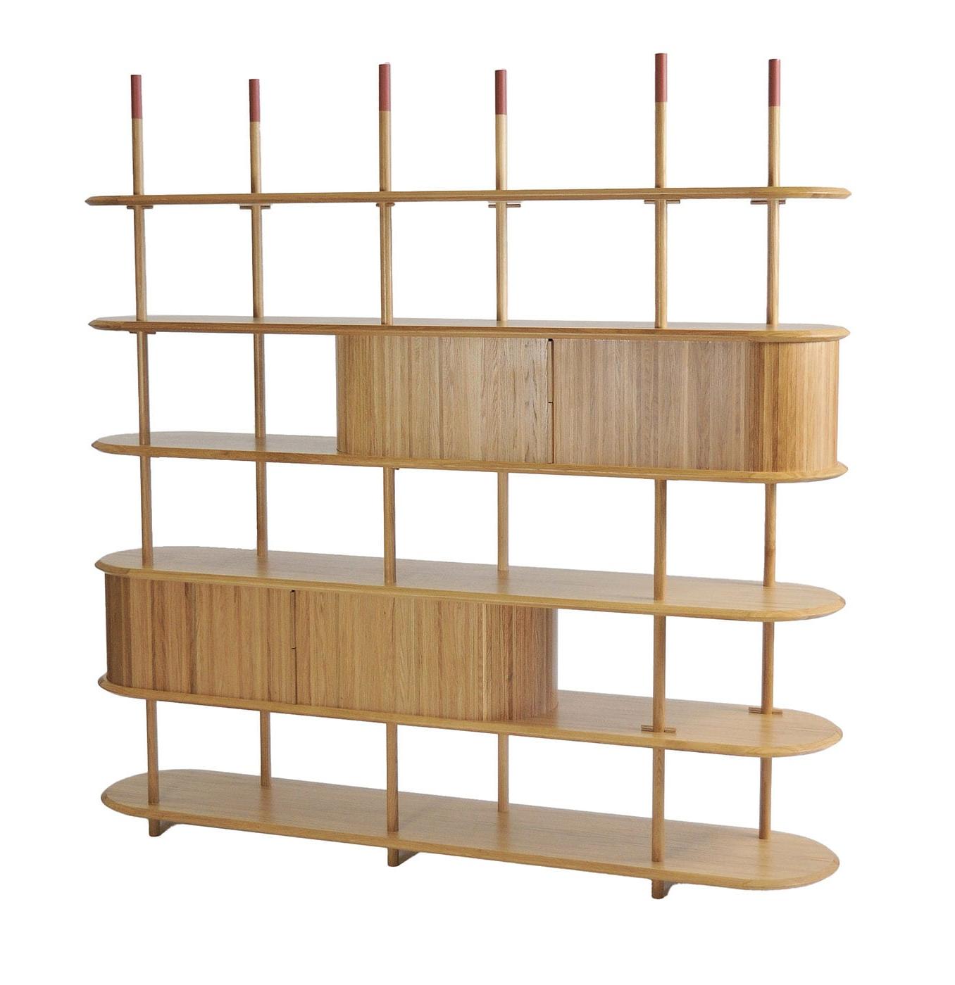 Libreria Modulare Moderna in Rovere