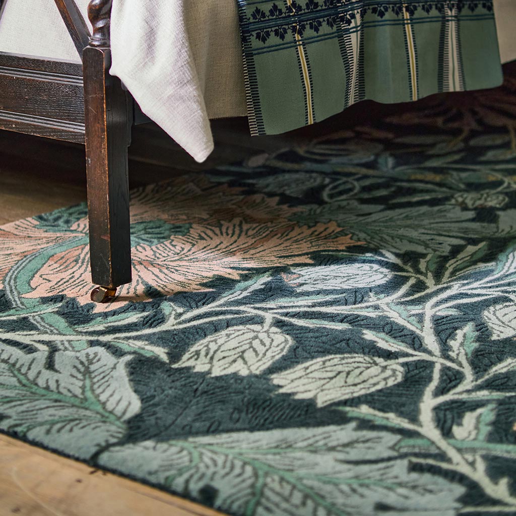 Honeysuckle & Tulip Teal Tappeto | Misura: 170 × 240 cm