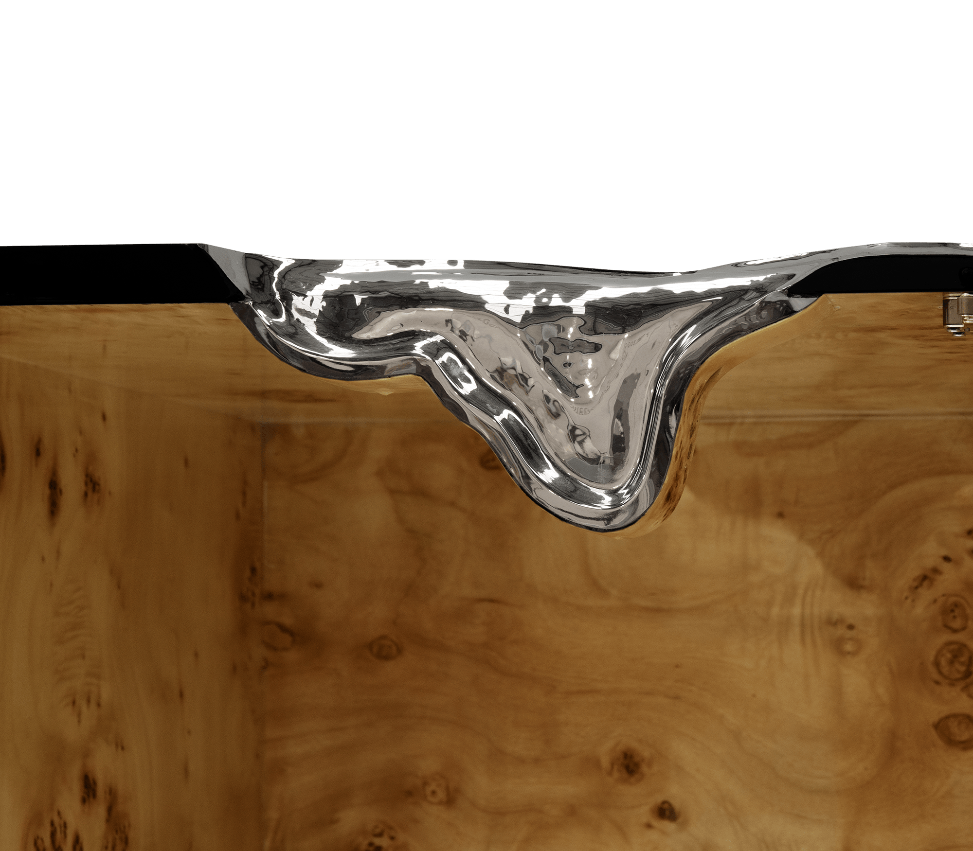 Credenza Nero / Argento Fissure