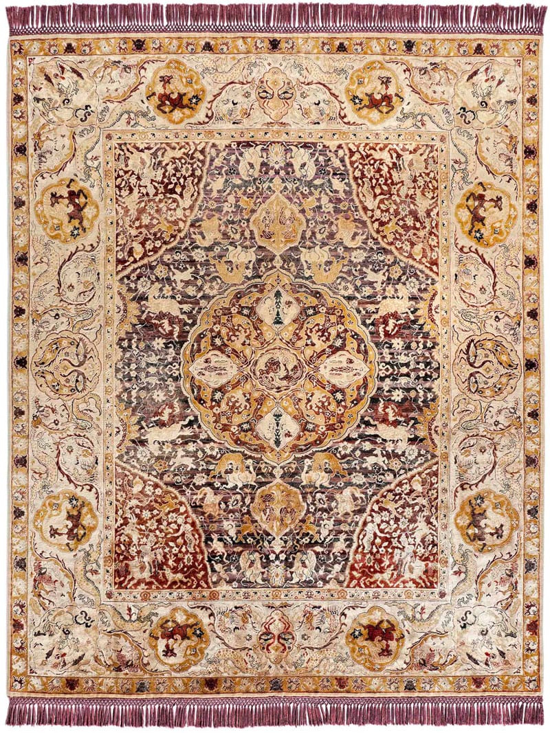Tappeto Lusso Oro Annodato