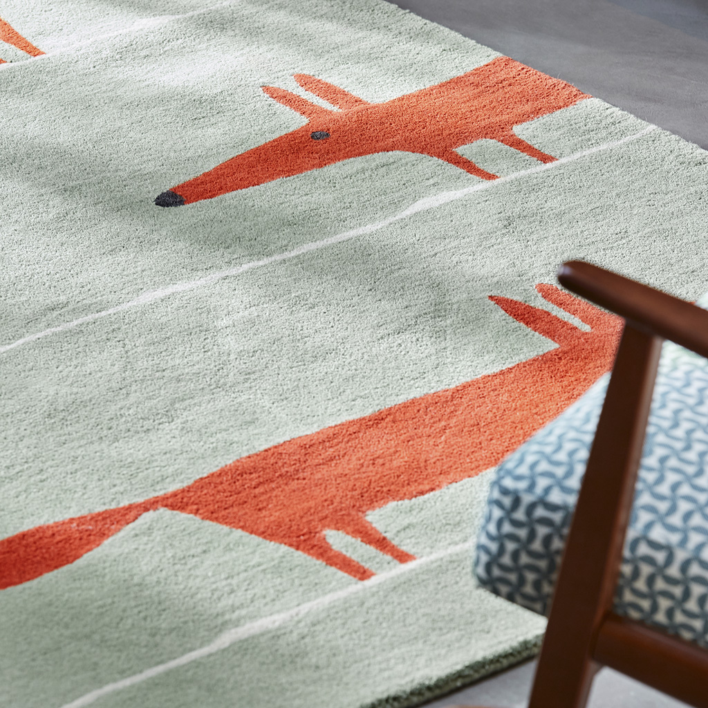 Tappeto Mr. Fox Mint/Poppy | Misura: 120 x 180 cm