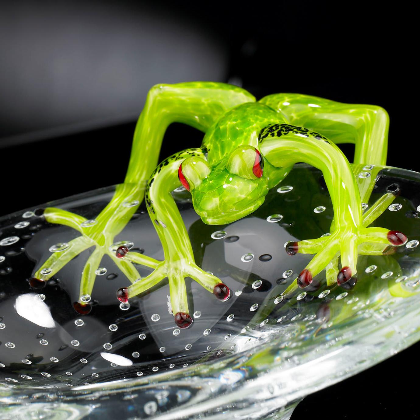 Ciotola in Vetro con Rana