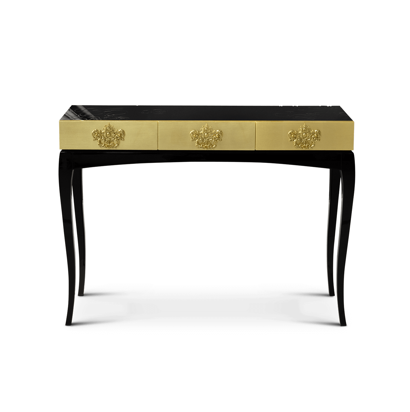 Consolle di Lusso Dorata Trinity