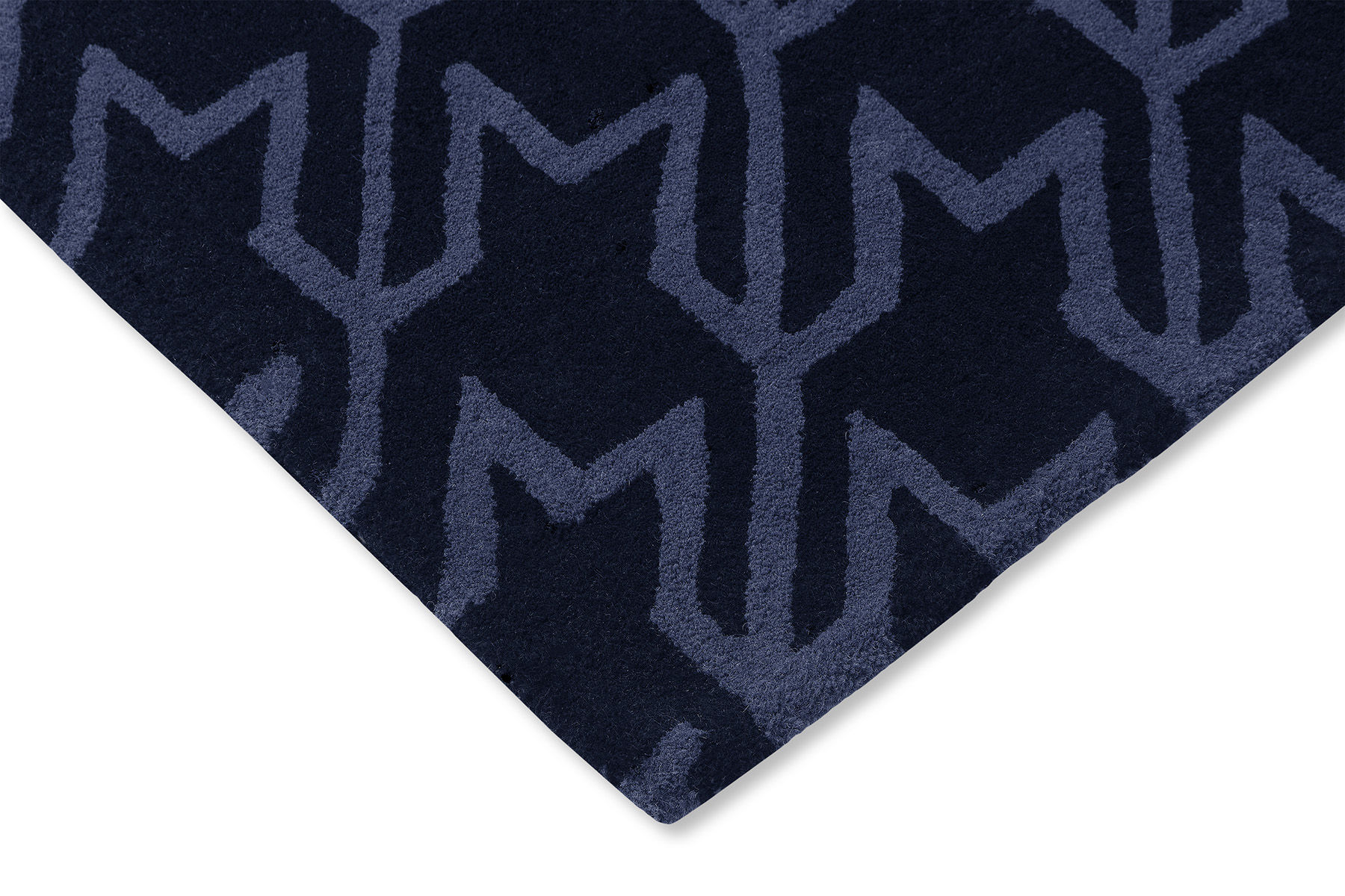 Tappeto Houndstooth Blu Scuro