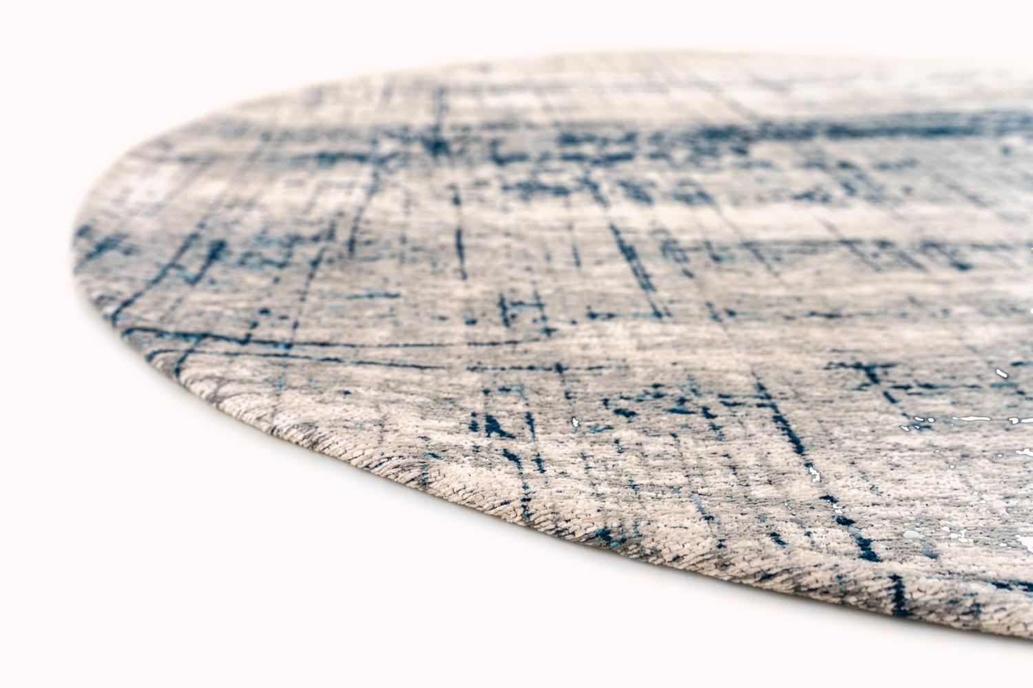 Tappeto Rotondo Bronx Azurite 8421 | Misura: Ø 140 cm