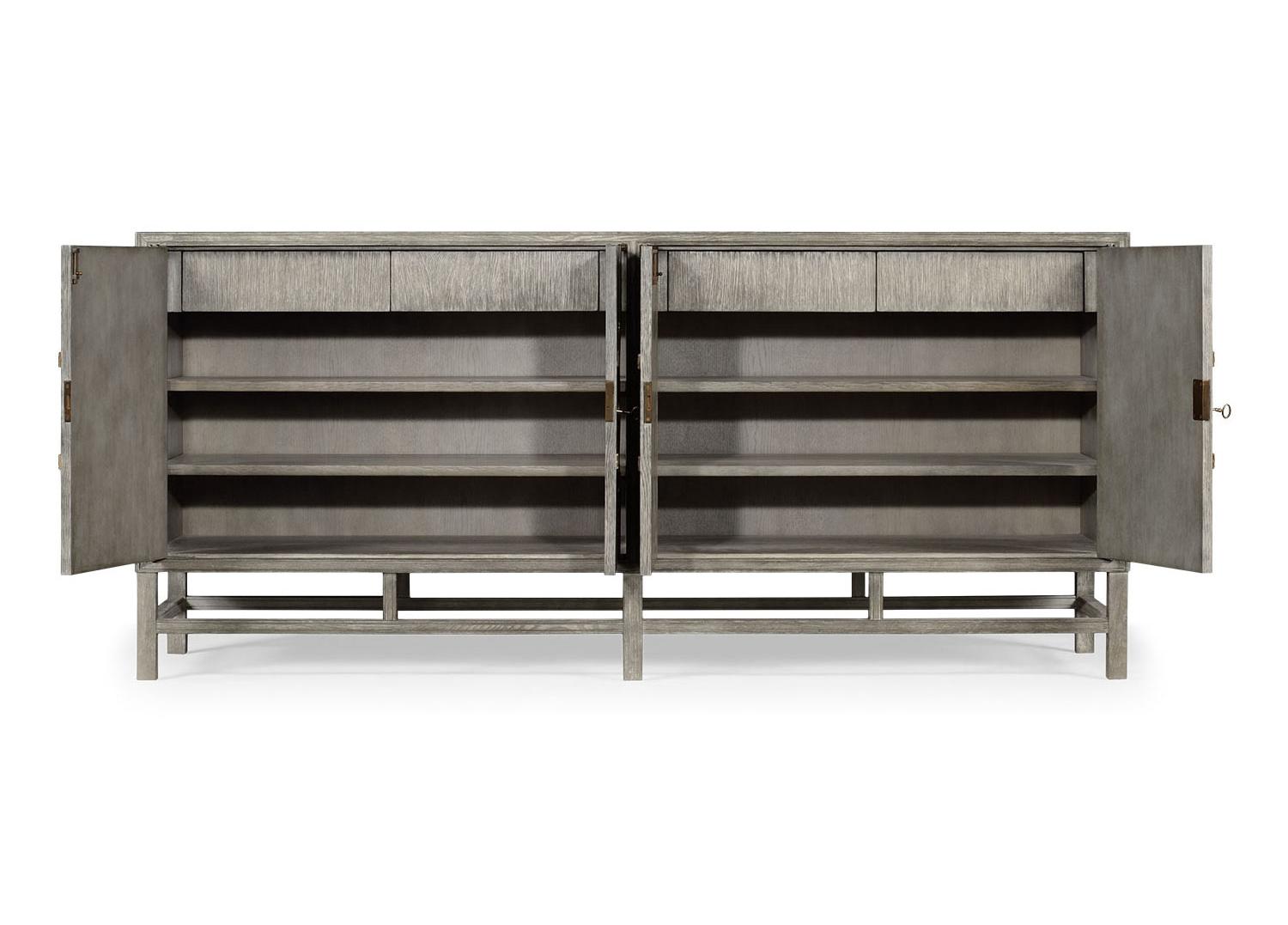 Credenza Hewlett con bronzo Greyed Oak