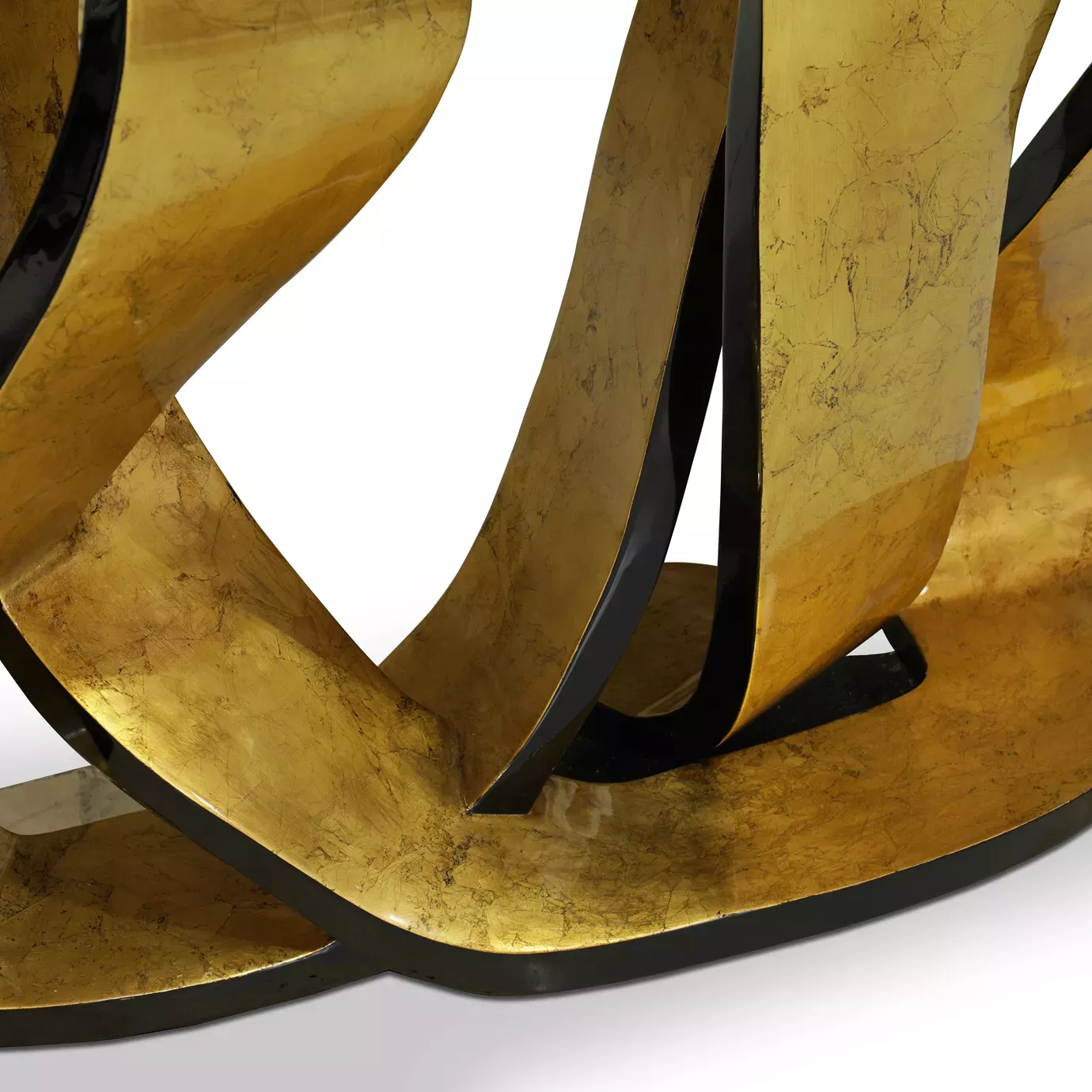 Ribbon Console Foglia Oro