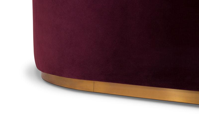 Divano Curvo Premium Comfort Rosso
