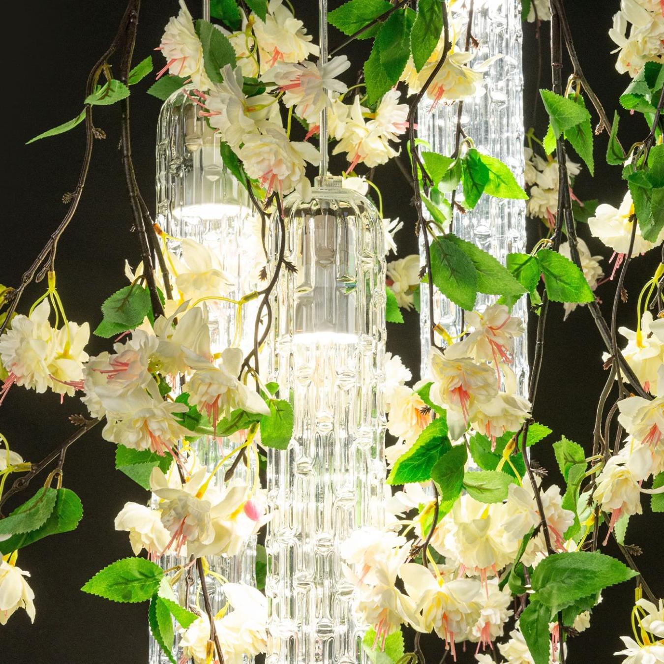 Lampadario Piccolo White Cascade