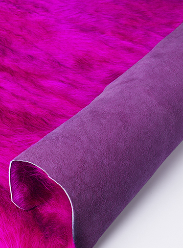 Pelle Di Mucca Fucsia Natural