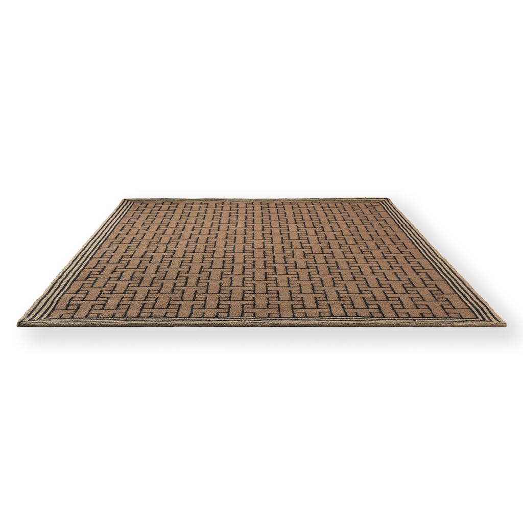 Tappeto TB T Monogram Marrone Chiaro Per Esterni