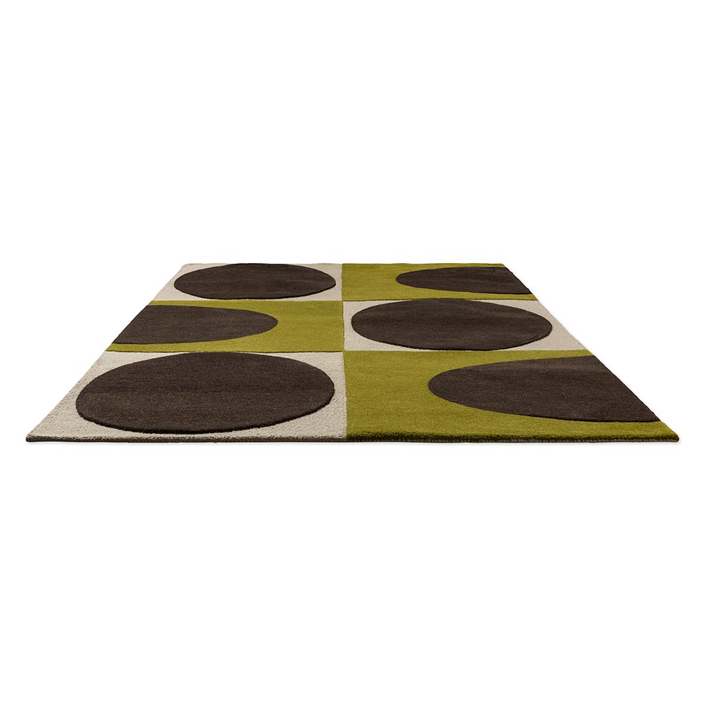 Spot Square Walnut/Lichen Tappeto