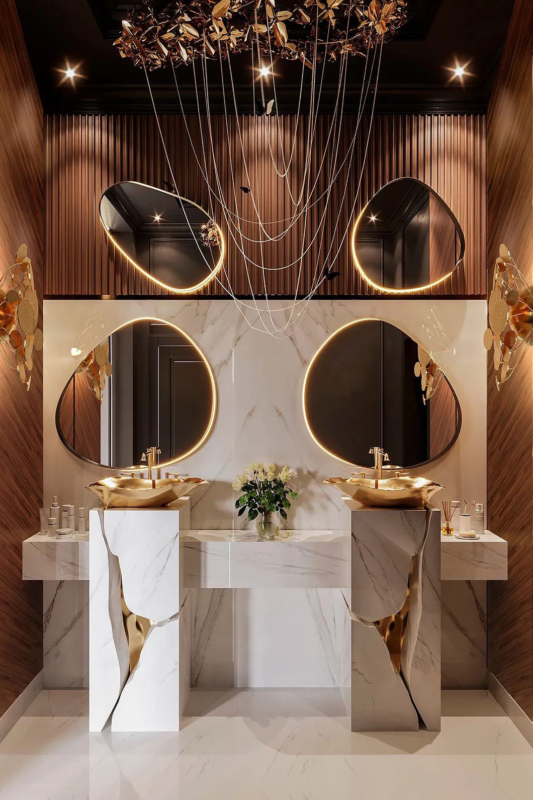 Lavabo A Colonna Crystal Flow
