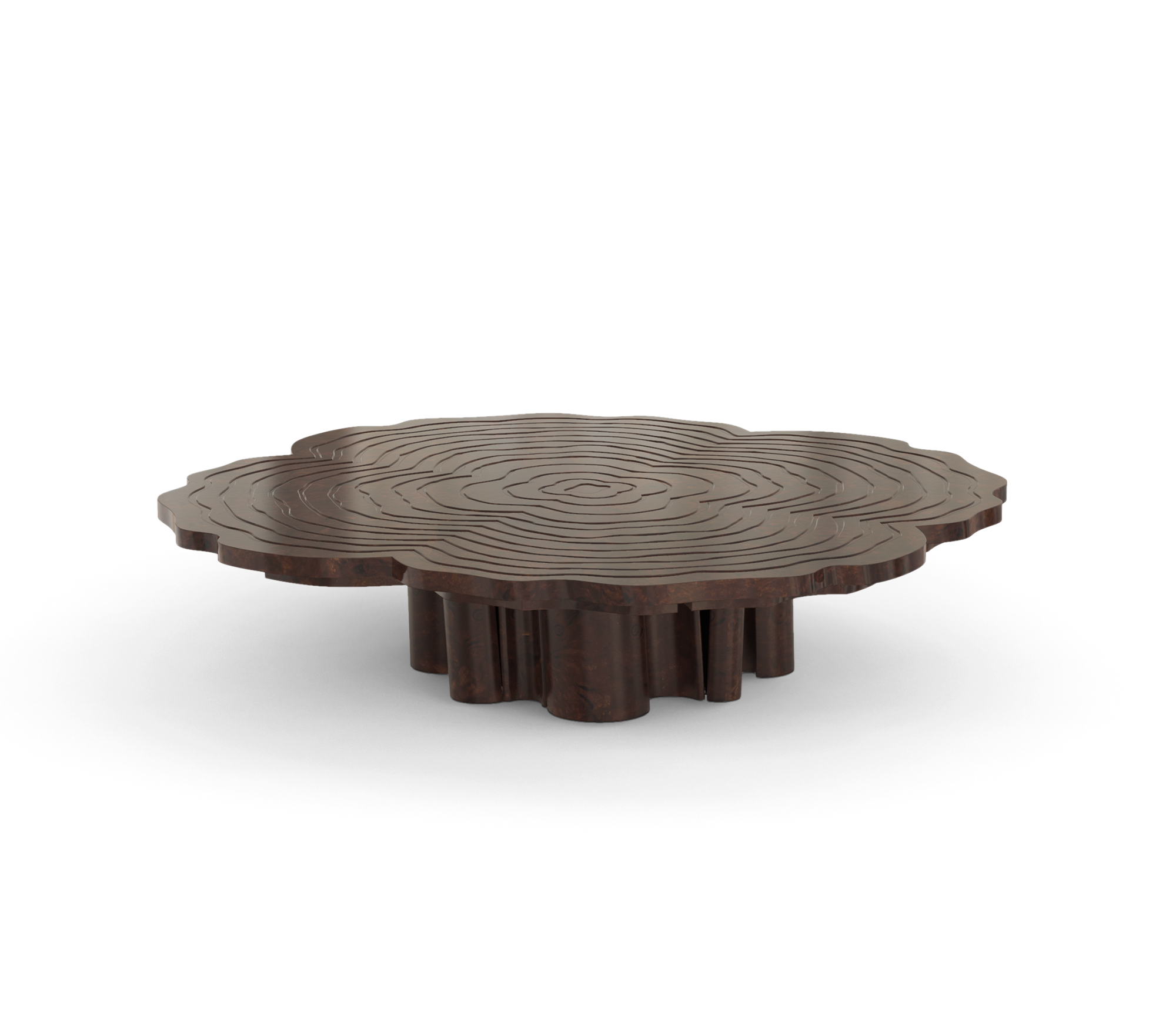 Set Tavolini da Caffè Fortuna Noce (3 Pezzi)