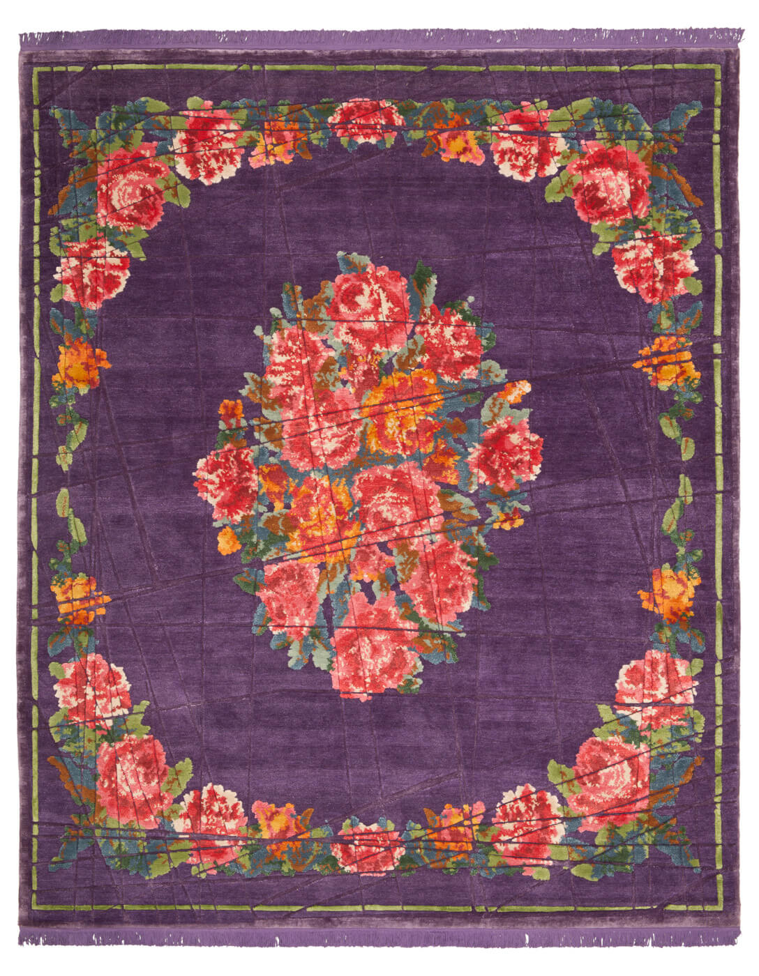 Tappeto Sofianka Wrapped Viola Blu Scuro