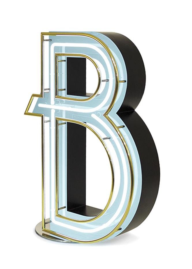 Lettera Luminosa Bold B