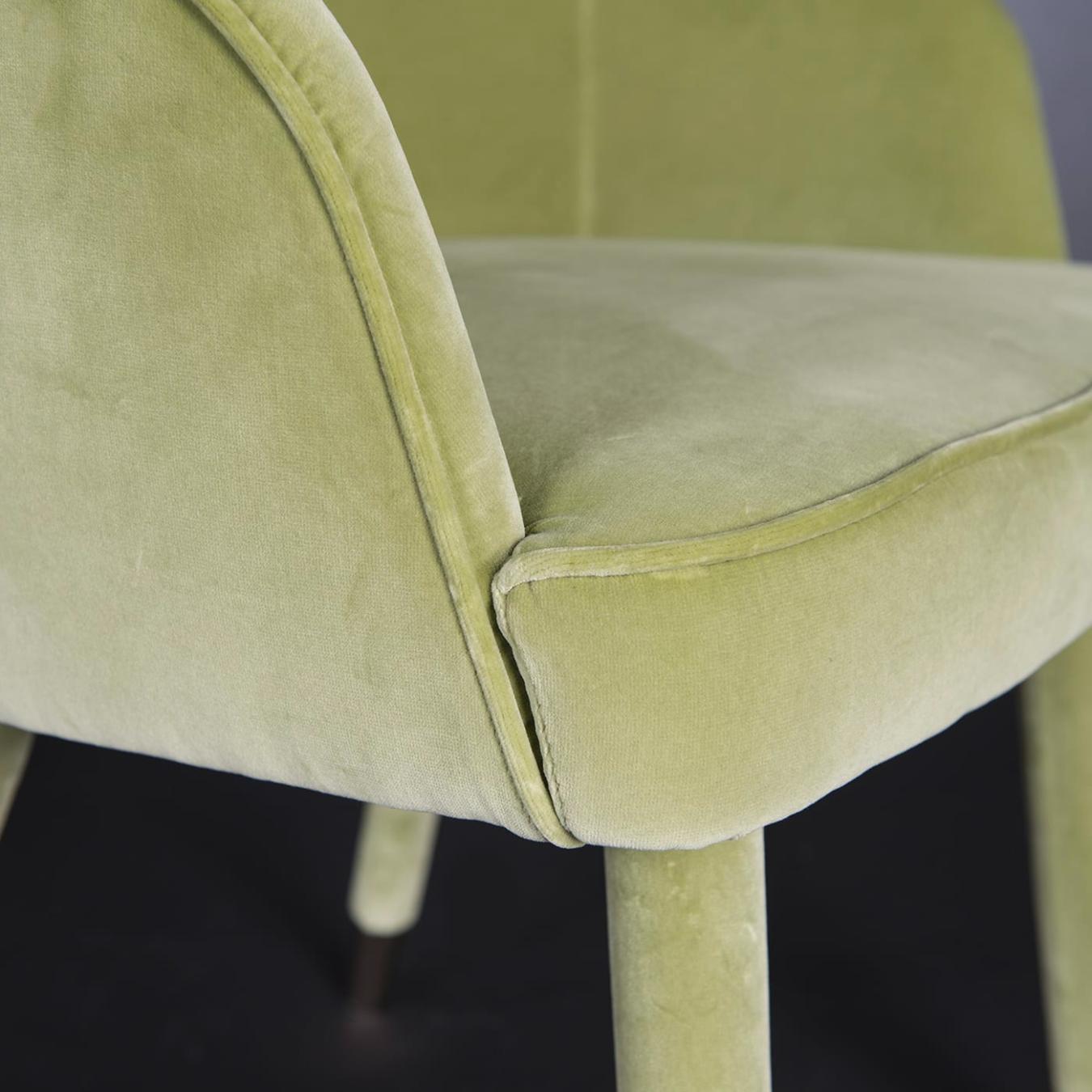 Sedia Paulette Verde con Braccioli