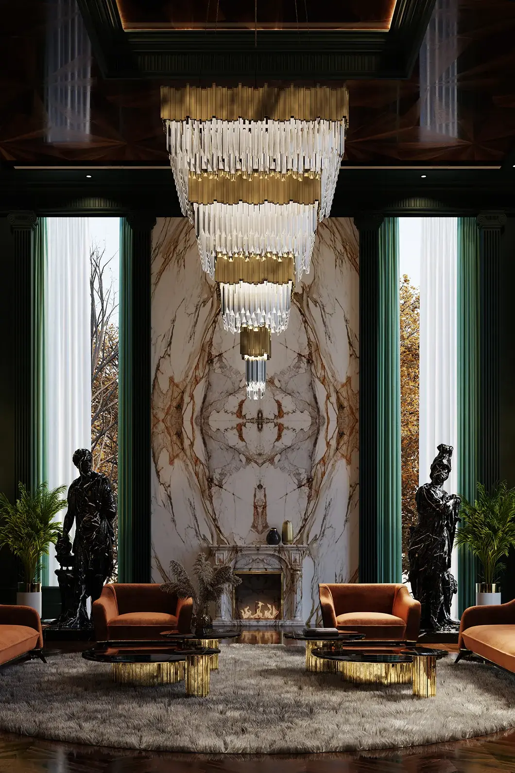 Lampadario Quadrato Imperial