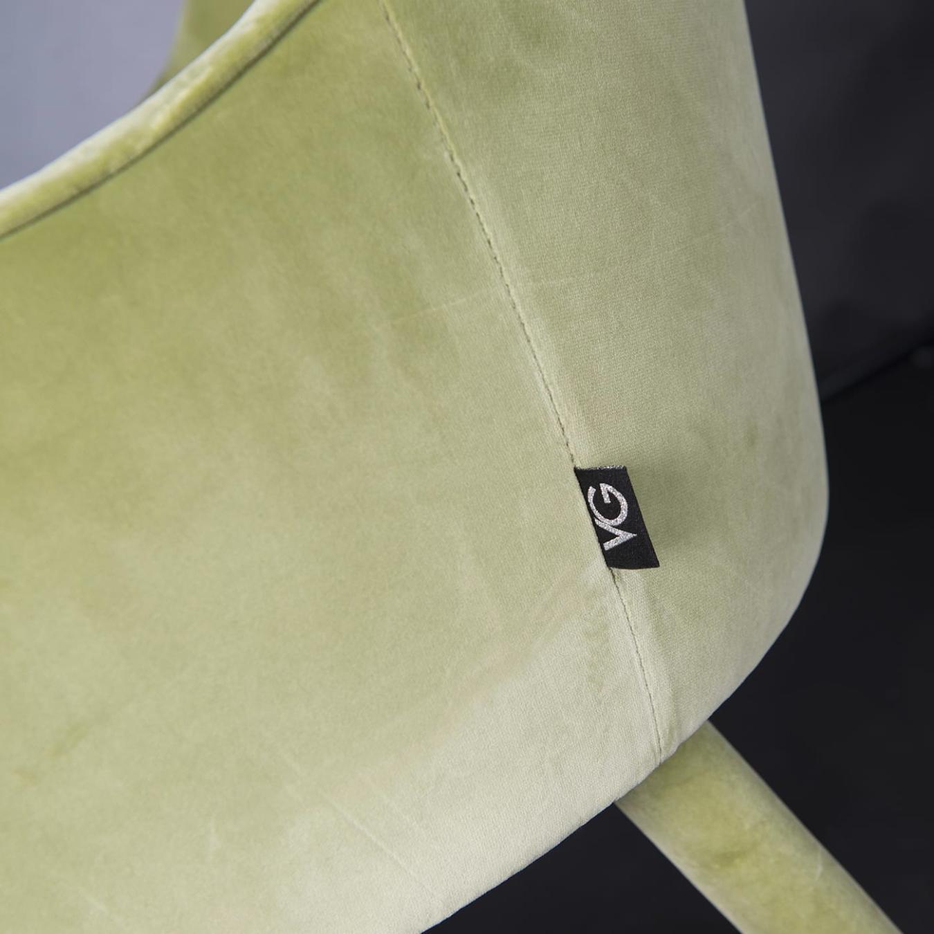 Sedia Paulette Verde con Braccioli