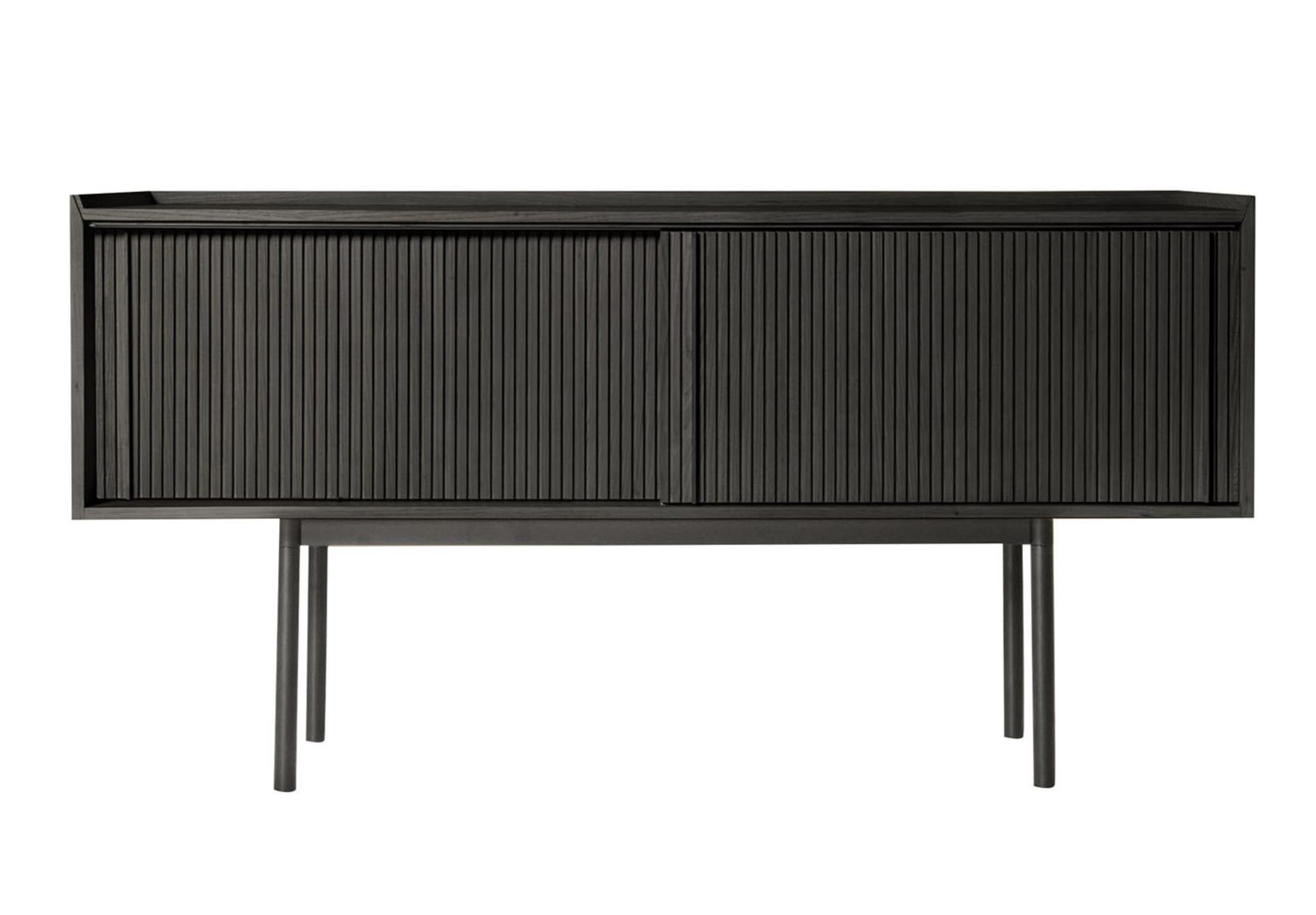 Credenza Alta 2 Ante Nera Sipario