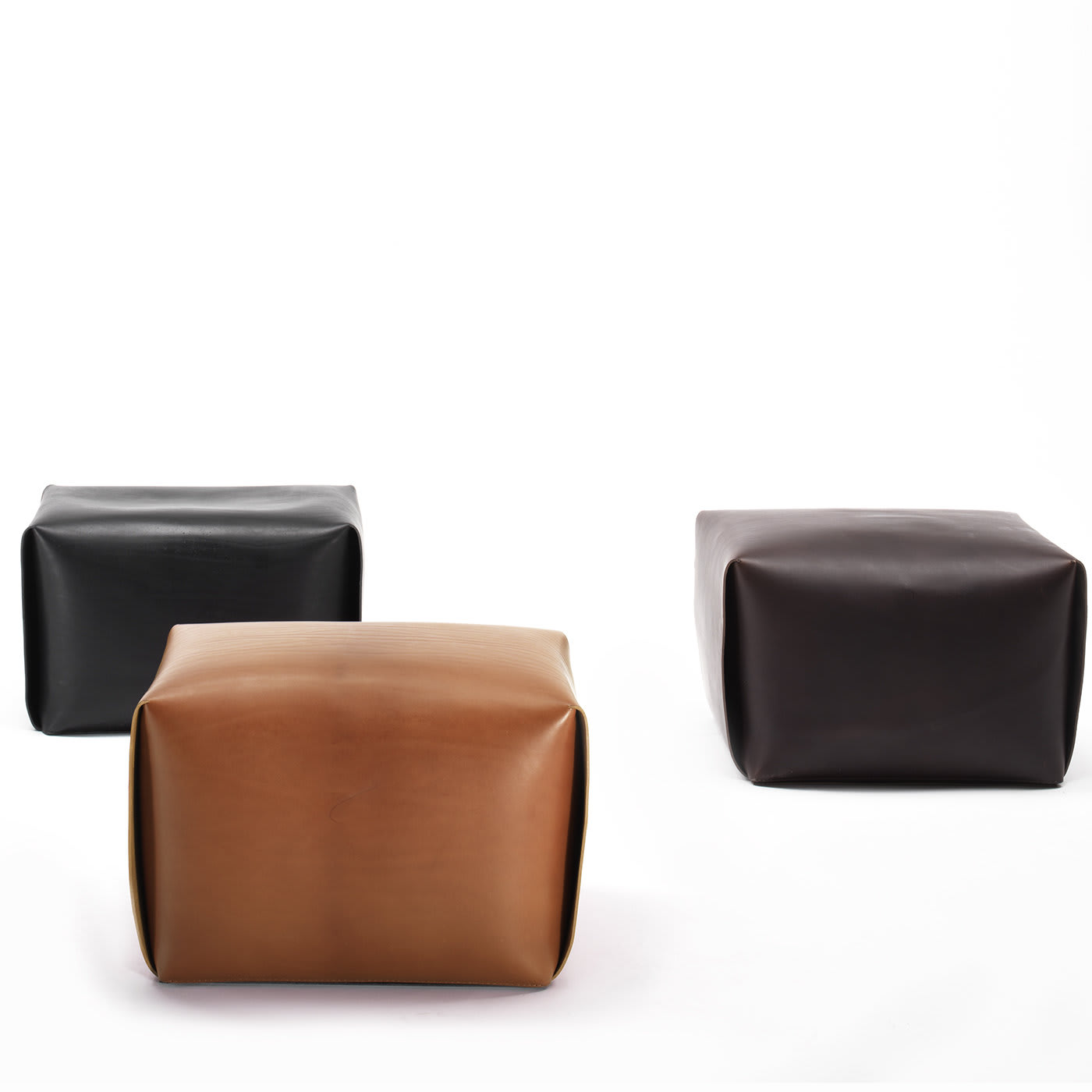 Pouf in Pelle Bao