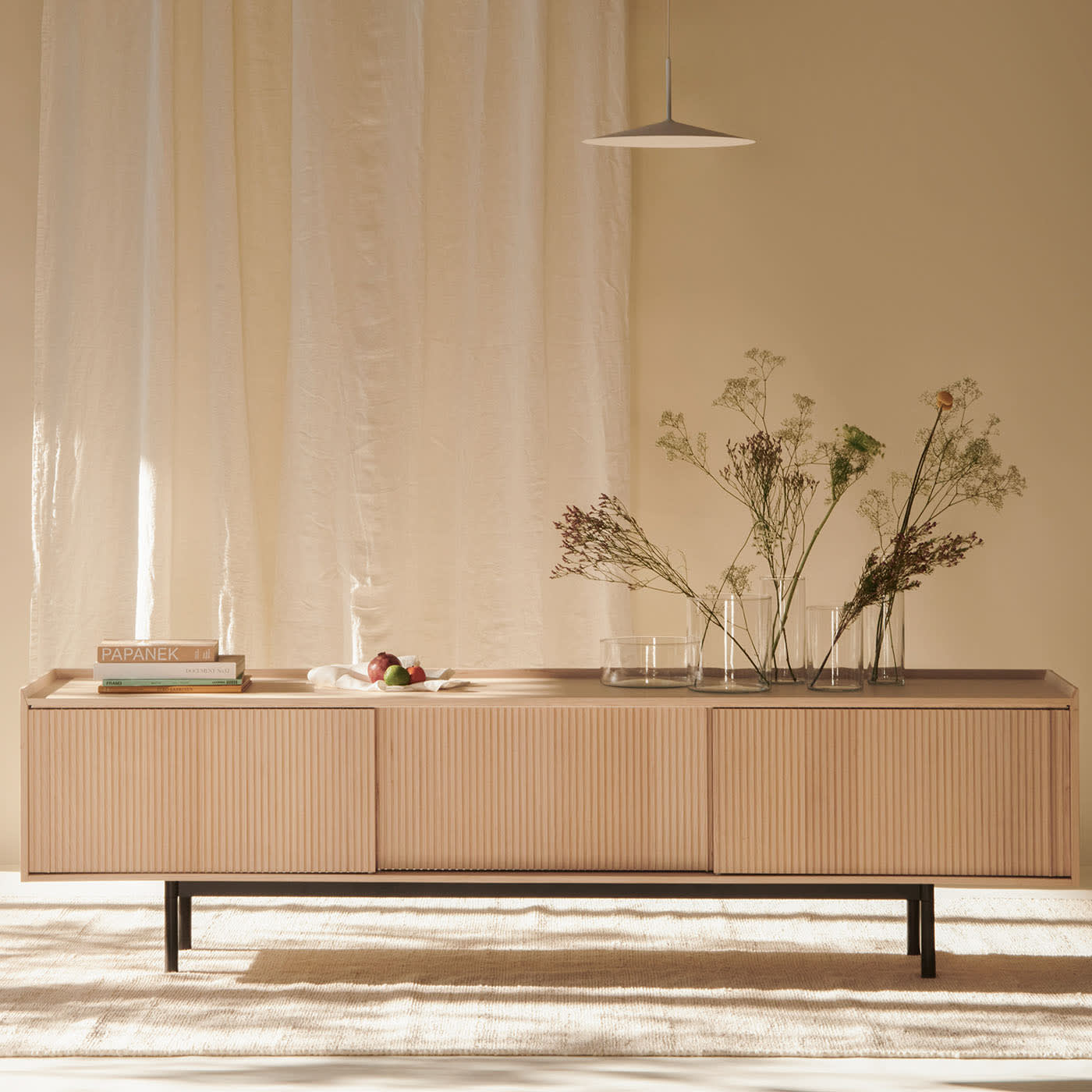 Credenza 3 Ante Naturale Sipario
