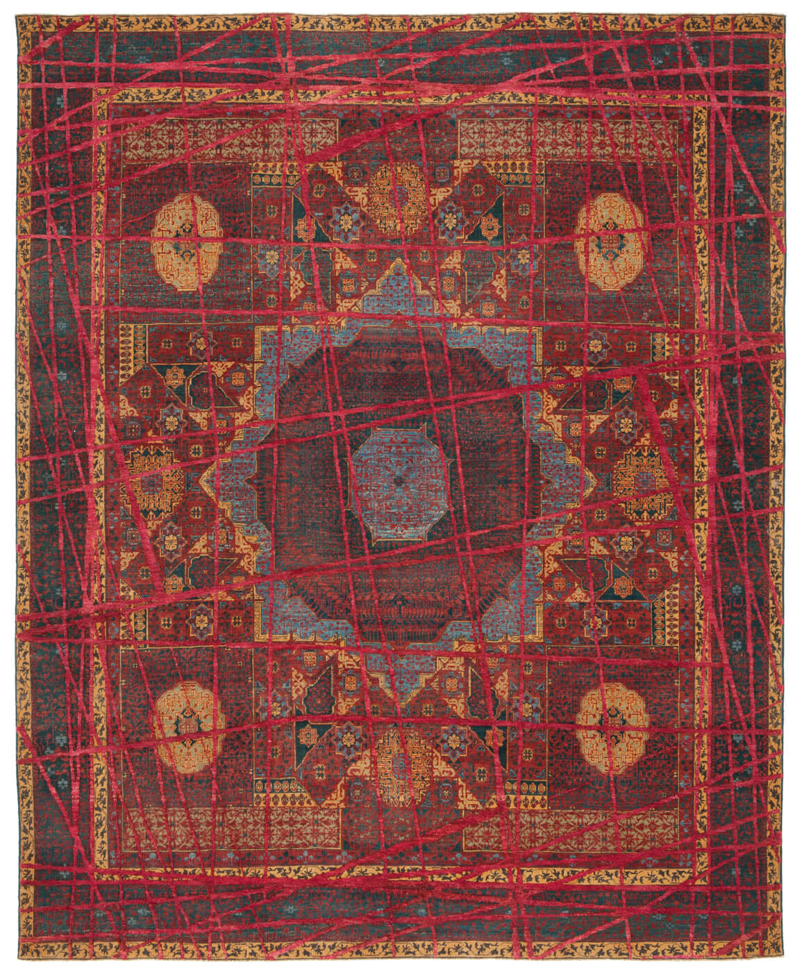 Tappeto Mamluk Columbus Wrapped Rosso