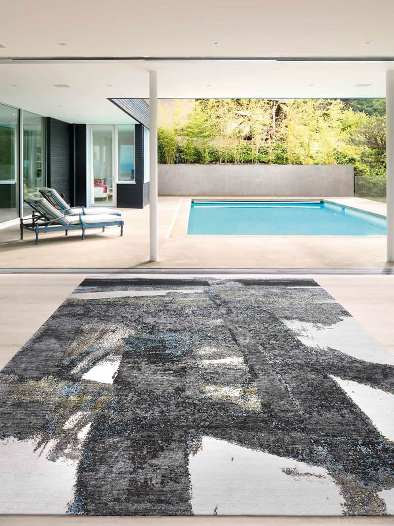 Tappeto Tessuto Verde/Ruggine | Misura: 122 x 183 cm