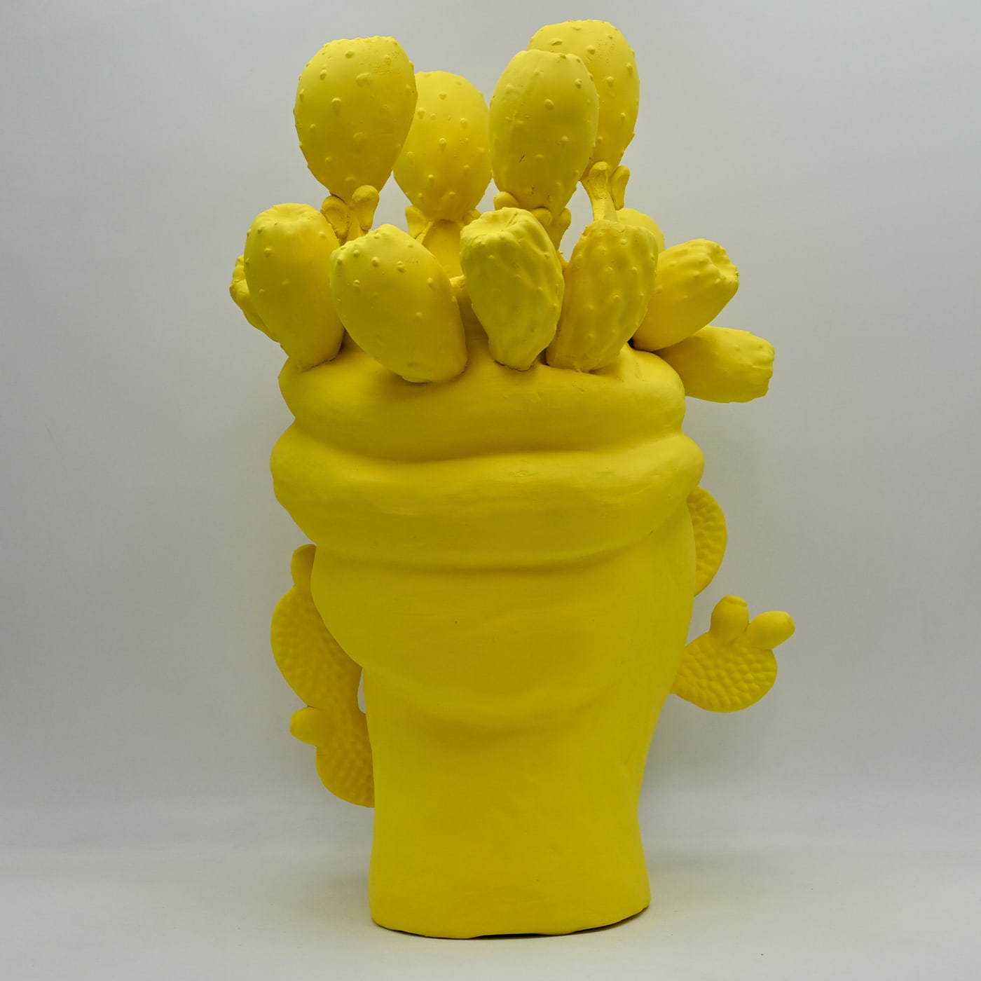 Testa di Moro Gialla Unica Scultura