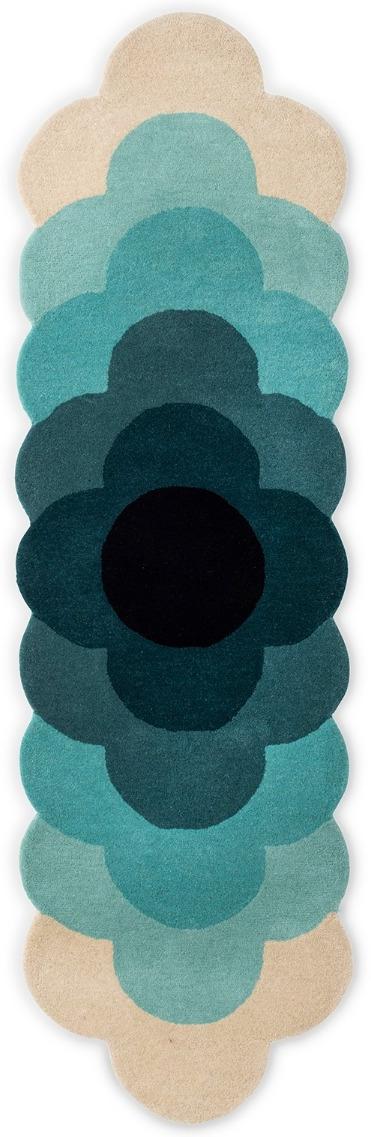 Tappeto Optical Flower Teal